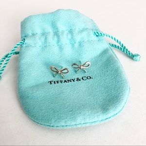Tiffany & Co. Silver Bow Earrings